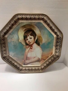 Miss Willoughby George Rommey 12" Octagon 8 sides Tin Wall Art Hanging - Picture 1 of 10