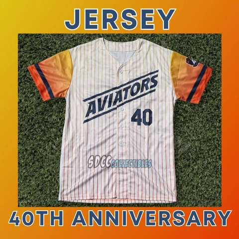 Las Vegas Aviators JERSEY Men Size XL #40 *40TH ANNIVERSARY* SGA (New in Bag) Cover