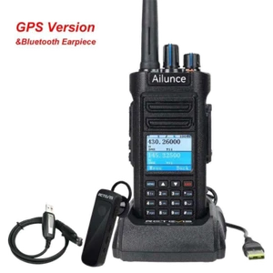 Ailunce HD2 Double Bande Longue Distance DMR Radio GPS 3200 mAh Batterie IP67 Étanche - Photo 1/12
