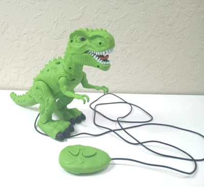 Walking T-REX Dinosaur with realistic Sounds Wired Fossil Remote Control - Image 1 of 4