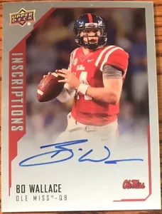 2015 Upper Deck Inscriptions Bo Wallace BW Ole Miss Rebels - Picture 1 of 2