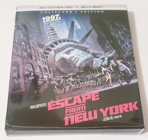 NEW ~ Escape From New York Collector's Edition 4K UHD Blu-ray + Slipcover - Picture 1 of 2