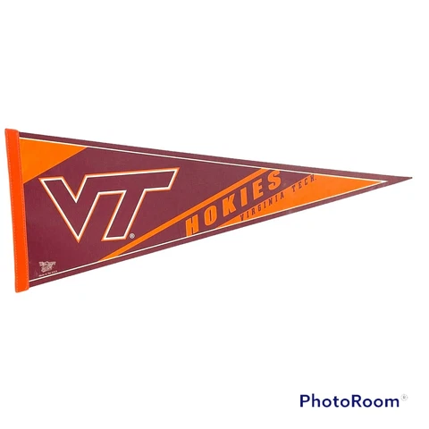Virginia Tech Hokies VT Licensed NCAA College Pennant WinCraft Sports 30" X 12" Cover