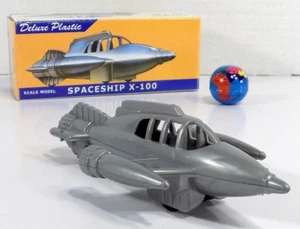 Spaceship X-100 wheeled plastic rocket by Toysmith boxed - Picture 1 of 5