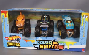 Hot Wheels Monster Trucks 3er Set - Color Shifters Toy Trucks (Stile können variieren) - Bild 1 von 5