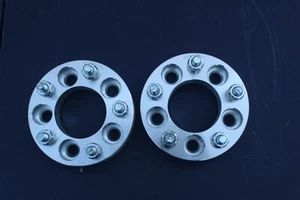 Aluminum 1.25" x2 Wheel Spacer Adapters Ford Jaguar Lincoln Volvo 5X108 5x114.3 - Picture 1 of 5