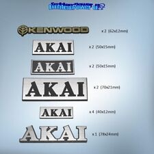 13 x Emblems Akai and Kenwood  Sticker Badge Decal Speaker Aufkleber