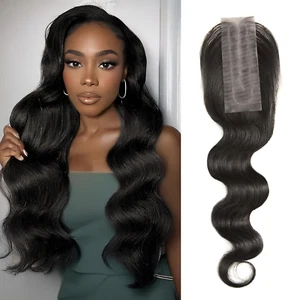 Body Wave Bundles Human Hair Mono Top Closure - Picture 1 of 12