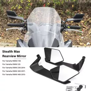 For Yamaha XMAX125 Side Mirror NMAX155 X-MAX 250 300 400 Rearview Mirror - Picture 1 of 12