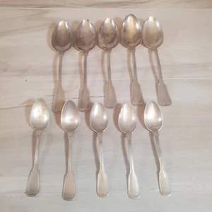 Bruckmann 90 Silver Plate Silverware Dinner Spoons & Tea Germany Lot Crafts  - Picture 1 of 10