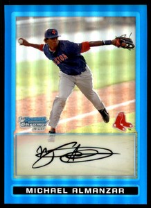 2009 Bowman Chrome Prospects Blue Refractors #BCP6 Stolmy Pimentel /150