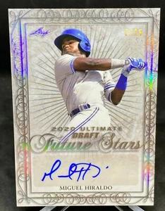 Miguel Hiraldo 2020 Leaf Ultimate Draft Future Stars Silver Spectrum Auto #2/15 - Picture 1 of 3