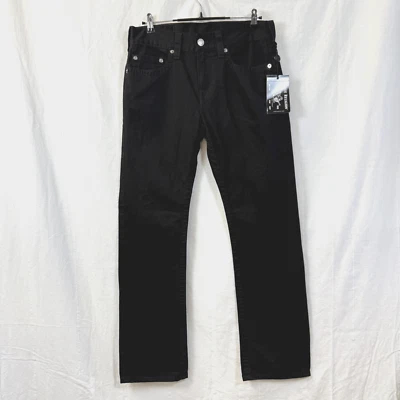 True Religion Ricky Jeans Mens Sz 31 Relaxed Straight No Flap Jet Black NWT  - Image 1 of 4