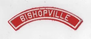 Red & White Community Strip BISHOPVILLE WHT Bdr. [RW-332] - Picture 1 of 1