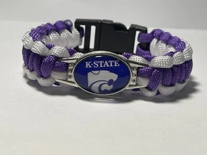 Kansas State Wildcats College Paracord Bracelet NEW - Picture 1 of 2