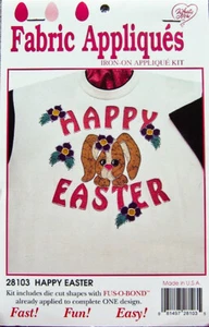 Novedades, Ltd. Kit de apliques de tela para planchar "FELIZ PASCUA" #28103 - ¡Sellado! - Imagen 1 de 3