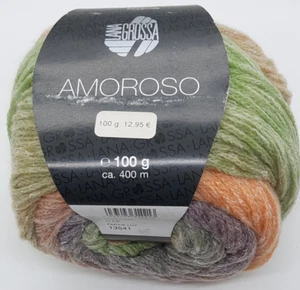 (129,50 €/kg): 100 g LG AMOROSO, flauschig, Volumengarn, Fb. 012 #6817 - Bild 1 von 1