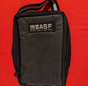BASF Cassette Tape Zipper Storage Bag From The 1980s - Picture 1 of 4