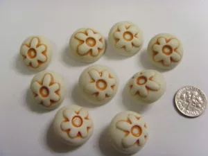 9 vintage buttons lot masked six pointed abstract star judaica thermoset 50457 - Picture 1 of 5