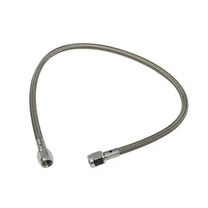 21" Stainless Steel Braided Brake Line -4AN Straight Ends - Imagen 1 de 2