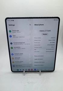 Samsung Galaxy Z Fold5 - Black - 512GB - as-is for salvage/parts/dissasembly - Photo 1 sur 7