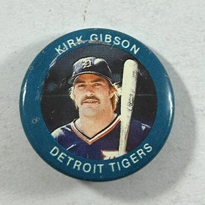 Kirk Gibson Pinback Button MLB Baseball Detroit Tigers 1 Zoll Fun Foods #21 - Bild 1 von 3