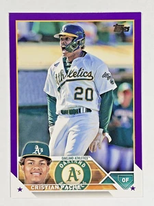 2023 Topps Series 1 - Cristian Pache Meijer Exclusive Purple #296 OAK Athletics - Picture 1 of 4
