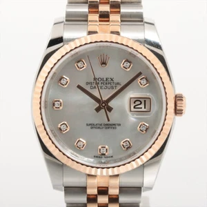 Rolex Datejust Edelstahl & Roségold mit Perlmutt Diamant Zifferblatt 116 - Bild 1 von 9