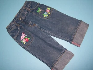 Gymboree niñas DE COLECCIÓN "ISLAND FUN" talla 4 JEAN CAPRIS... CARIÑO - Imagen 1 de 4