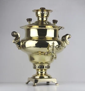 Samovar de colección sobre madera TULA "REPA" Fire Samovar 6 litros (1,6 galones) - Imagen 1 de 15