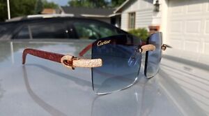 CYBER MONDAY Authentic Cartier Micropaved Sunglasses Eyeglasses Buffs Buffalo