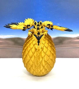 Dragón alado de cristal con huevo impreso en 3D juguete dragón alado de cristal articulado - Imagen 1 de 46
