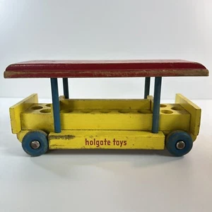 Vintage Holgate Wood Bus Toy.  - Picture 1 of 8