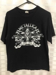 VTG Metallica Sz M Black Short Sleeve Graphic Print Concert T-Shirt 2008 2009 AA - Picture 1 of 7