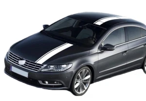 Graphics Racing Stripes Car Sticker Kit For Volkswagen Passat CC Hood Roof Rear - Picture 1 of 7