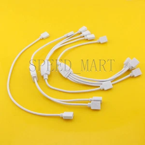 4 Pin 1 To 1/2/3/4 Female LED RGB Splitter Connector Cable For 3528 5050 Strip - Picture 1 of 6