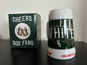 Chicago White Sox Beer Stein Mug Glass Cup SGA Giveaway Black Cheers New 2021 - Picture 1 of 4