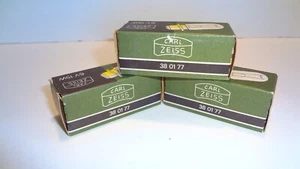 CARL ZEISS 6 VOLT 15 WATT BULB ZEISS NO. 38-01-77 SLOTTED  BASE LOT QTY (3) - Picture 1 of 5