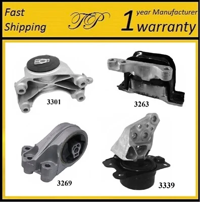 4 piezas de montaje de motor y transmisión para Chevrolet Equinox 2010-2017 3,0 L 3,6 L - transmisión automática Foto 1 de 4