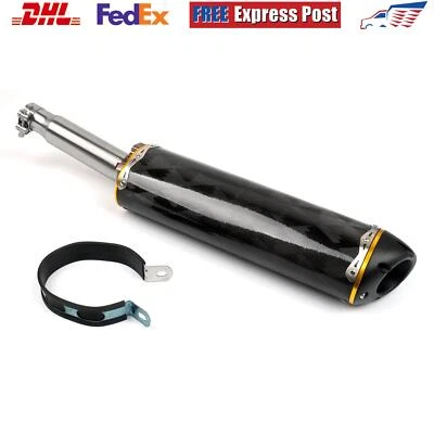 Stainless Slip On Exhaust Muffler Carbon Gold Fit For Honda Nc 700 750 X S 12-15 - Image 1 of 4