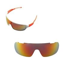 Walleva Polarized Fire Red Replacement Lenses For POC Blade Sunglasses