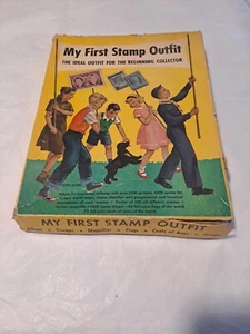 My First Stamp Outfit Box Set W/ Lots Of Stamps - Picture 1 of 9