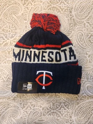 Minnesota Twins Baseball MLB New Era Beanie Knit Hat With Pom - Image 1 of 2
