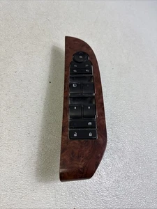 07-09 Cadillac Escalade Chevy GMC Driver Side Power Window Switch OEM Wood - Picture 1 of 9