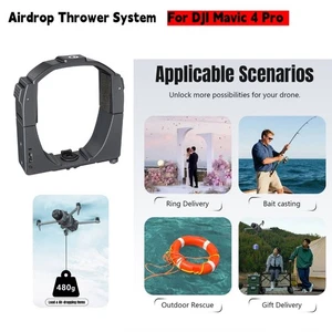 RC Drone Thrower For DJI Mavic 4 Pro Airdrop Thrower System Accessories Black - Picture 1 of 16