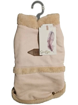 Jessica Simpson Blush Fleece Lined Coat For Dogs- Small- NWT - Image 1 of 4