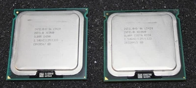 Pair of Intel Xeon L5420 2.50ghz/12m/1333 Socket LGA771 Server Processors - Image 1 of 2