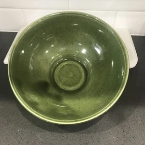 Vintage Haeger Pottery Green Footed Serving Bowl USA 101 - Picture 1 of 8