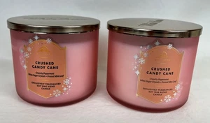 2 Bath & Body Works Crushed Zuckerstange 3 Docht große Duftkerzen - Bild 1 von 3