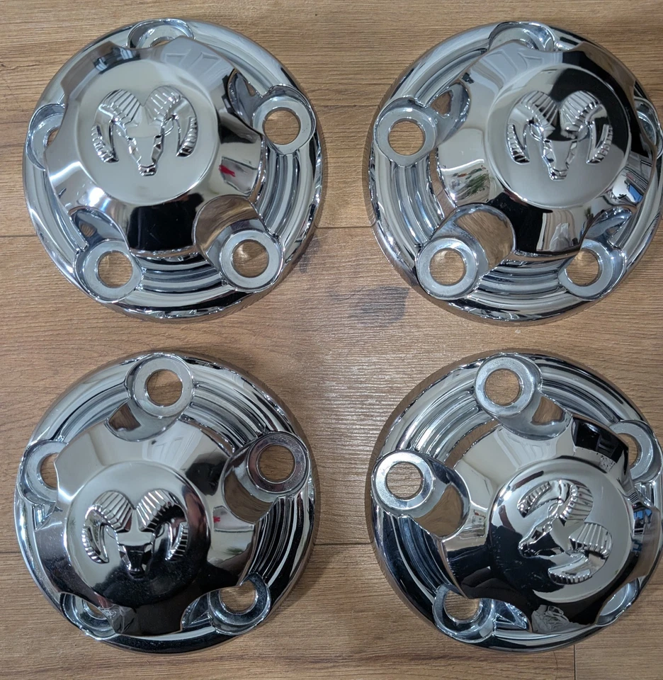 1994 - 2003 DODGE RAM 1500 ПИКАП ФУРГОН OEM ХРОМИРОВАННЫЙ ЦЕНТРАЛЬНЫЙ КОЛПАК X4 P/N 52038267 - Изображение 1 из 4